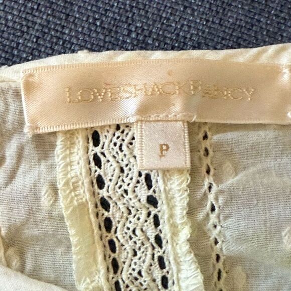 LoveShackFancy Hand Dyed Natasha Heritage Mini Dress in Lily Pond. Size P. - Picture 9 of 11